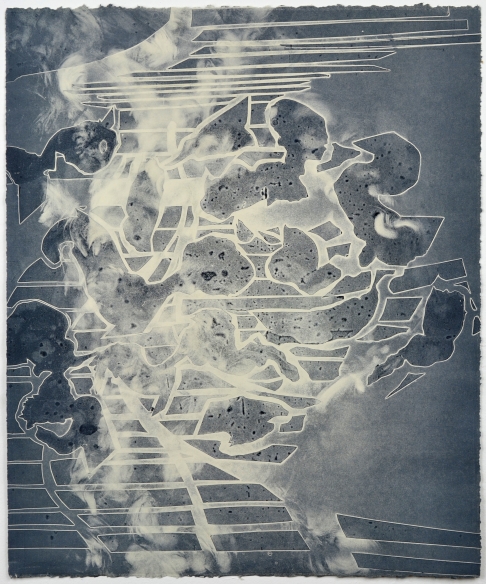 A Very Far Journey by Catherine Nelson | Monotype print A Very Far Journey